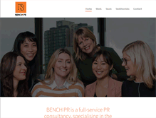 Tablet Screenshot of benchpr.com.au